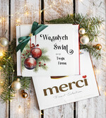 Prezenty oferta dla Firm CZEKOLADA/ pralinki/ bomboniery czekoladki bombonierka na prezent świąteczny z logo,  Drobne prezenty dla firm świąteczne czekoladki z życzeniami, Bombonierka świąteczna z życzeniami, drobne upominki na święta dla pracowników, świąteczne gadżety  kontrahentów0