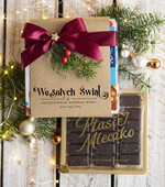 Prezenty oferta dla Firm CZEKOLADA/ pralinki/ bomboniery czekoladki ptasie mleczko bombonierka na prezent świąteczny z logo, Drobne prezenty dla firm świąteczne czekoladki z życzeniami, Bombonierka świąteczna z życzeniami, drobne upominki na święta dla pracowników, świąteczne gadżety kontrahentów0