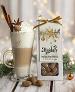 Prezenty oferta dla Firm CHRUPKIE DODATKI Migdały w belgijskiej mlecznej czekoladzie z cynamonem drobne prezenty biznesowe dla firm, drobne słodycze upominki na święta dla pracowników, prezent bożonarodzeniowy dla pracowników i kontrahentów, drobne prezenty firmowe0