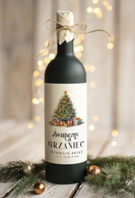 Prezenty oferta dla Firm GRZANIEC Grzaniec ze świąteczną etykietą, świąteczne prezenty dla klientów, upominki prezenty biznesowe dla firm, drobne upominki na święta dla pracowników, prezent na świeta0