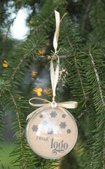 Prezenty oferta dla Firm Bombki ZAWIESZKI na choinkę Prezent Biznesowy Na Święta Bombka gwiazdeczki  z Logo Choinka z logo dla firm idealny upominek B2B5