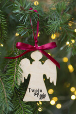 Prezenty oferta dla Firm Bombki ZAWIESZKI na choinkę Prezent Biznesowy Na Święta Bombka Anioł z Logo Zawieszka Choinka z logo dla firm idealny upominek B2B0