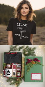 prezenty dla niej Zestawy z Koszulką  Prezent dla Miłośniczki Gór Koszulka Tshirt Kocham Góry, pomysl na prezent dla niej pod choinkę zestaw z koszulką , prezent na święta dla dziewczyny Koszulka T Shirt Damski w  Zestawie Prezentowy dla żony miłośniczki gór0