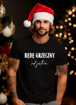 prezenty dla niego świąteczne - pod choinkę śmieszne koszulki na prezent dla chłopaka pod choinkę, Tshirt koszulka na prezent bożonarodzeniowy dla niego, pomysł na prezent dla męża koszulka  T- Shirt z napisem, kreatywny świąteczny prezent dla dziadka - koszulka z napisem0