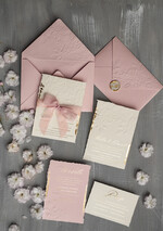 Zaproszenia ślubne z perełkami / tłoczeniem oryginalne zaproszenia ślubne, złote tłoczone zaproszenia ślubne, zaproszenia na ślub z tłoczonymi kwiatami, darte zaproszenie ślubne9