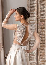 Panna Młoda Bolerka bolerka, narzutki, sweterki śliczne koronkowe bolerko ślubne, koronkowe bolerko do sukni ślubnej, delikatne bolerko ślubne, koronkowa narzutka ślubne 3