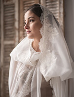 Panna Młoda Bolerka bolerka, narzutki, sweterki szyfonowy płaszcz ślubny, cienki płaszcz ślubny, narzutka ślubna ecru, płaszcz do sukni ślubnej2