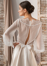 Panna Młoda Bolerka bolerka, narzutki, sweterki ślubna pelerynkaeleganckie bolerko ślubne, koronkowe bolerko do sukni ślubnej, delikatne bolerko ślubne, koronkowa narzutka ślubne 9