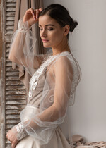 Panna Młoda Bolerka bolerka, narzutki, sweterki koronkowe bolerko ślubne, koronkowe bolerko do sukni ślubnej, delikatne bolerko ślubne, koronkowa narzutka ślubne 7