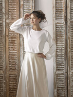 Panna Młoda Bolerka bolerka, narzutki, sweterki Bolerko z odkrytymi plecami, eleganckie bolerko ślubne, bolerko do sukni ślubnej, delikatne bolerko ślubne, letnia narzutka ślubne 2