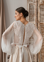 Panna Młoda Bolerka bolerka, narzutki, sweterki piekne bolerko ślubne z koronką na plecach, koronkowe bolerko do sukni ślubnej, delikatne bolerko ślubne, koronkowa narzutka ślubne11