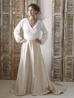 Panna Młoda Bolerka bolerka, narzutki, sweterki Bolerko z odkrytymi plecami, eleganckie bolerko ślubne, bolerko do sukni ślubnej, delikatne bolerko ślubne, letnia narzutka ślubne 2