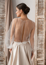 Panna Młoda Bolerka bolerka, narzutki, sweterki śliczne bolerko ślubne z koronką, koronkowe bolerko do sukni ślubnej, delikatne bolerko ślubne, koronkowa narzutka ślubne 5