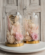 Prezenty, Podziękowania dla Rodziców Kompozycje Kwiatowe / Flowerboxy ślubne podziekowania dla rodzicow prezent dla mamy i taty na wesele kwiaty w kopule kompozycja z kwiatów suszonych pomysł na prezent dla rodziców, wieczne róże23