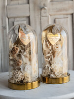 Prezenty, Podziękowania dla Rodziców Kompozycje Kwiatowe / Flowerboxy podziękowanie dla Rodziców na weselu, kwiaty dla Rodziców na prezent, suszone kwiaty w szkle, biała wieczna róża, prezent dla Rodziców kwiaty w szklanej kopule21