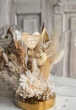 Prezenty, Podziękowania dla Rodziców Kompozycje Kwiatowe / Flowerboxy ślubne podziekowania dla rodzicow prezent dla mamy i taty na wesele kwiaty w kopule kompozycja z kwiatów suszonych pomysł na prezent dla rodziców, wieczne róże10