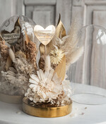 Prezenty, Podziękowania dla Rodziców Kompozycje Kwiatowe / Flowerboxy ślubne podziekowania dla rodzicow prezent dla mamy i taty na wesele kwiaty w kopule kompozycja z kwiatów suszonych pomysł na prezent dla rodziców, wieczne róże8