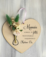 Prezenty dla Mamy kwiaty flowerboxy tabliczka z życzeniami do powieszenia na dzień Mamy prezent dla Mamy z okazji dnia Matki, kwiaty prezent dla mamy, kompozycja z suszonych kwiatów pomysł na prezent dla mamy0