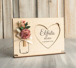 Prezenty dla Mamy kwiaty flowerboxy drewniana tabliczka z życzeniami na dzień Mamy prezent dla Mamy z okazji dnia Matki, kwiaty prezent dla mamy, kompozycja z suszonych kwiatów pomysł na prezent dla mamy6