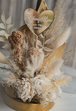 Prezenty dla Mamy kwiaty flowerboxy Prezent na dzień matki suszone kwiaty w szkle, prezent dla mamy kwiaty w szklanej kopule, kompozycje z suszonych kwiatów, Szklana kopuła suszony bukiet8