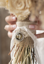 Medalion do bukietu ślubnego medalik zawieszka do bukietu zdjęcie portret na pamiątkę wisiorek, Medalion do bukietu ślubnego ze zdjęciem0