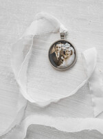 Medalion do bukietu ślubnego medalik Medalion ślubny do bukietu zdjęcie portret na pamiątkę wisiorek, Medalion do bukietu ślubnego ze zdjęciem1