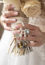 Medalion do bukietu ślubnego medalik zawieszka medalion do bukietu ślubnego, medalik ze zdjęciem do bukietu dla Panny Młodej, zdjęcie rodziców dziadków na bukiecie ślubnym 11