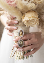 Medalion do bukietu ślubnego medalik podwójny Medalion ślubny do bukietu zdjęcie portret na pamiątkę wisiorek, Medalion do bukietu ślubnego ze zdjęciem1