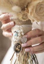 Medalion do bukietu ślubnego medalik Medalion ślubny do bukietu zdjęcie portret na pamiątkę wisiorek, Medalion do bukietu ślubnego ze zdjęciem3