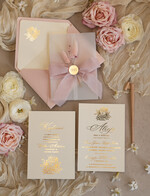 Zaproszenia na Komunię dla Dziewczynki dziewczynka  Różowe zaproszenia komunijne z dmuszkiem dla dziewczynki, zaproszenia na komunię ze wstążką, złote zaproszenia na komunię, zaproszenia na Pierwszą Komunię1