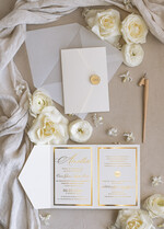 Zaproszenia na Komunię dla Dziewczynki dziewczynka  komunijne złote zaproszenia, zaproszenia na Pierwszą komunię składane w kopertę, zaproszenia na komunię dla dziewczynki, eleganckie zaproszenie na komunię5