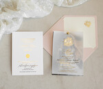 Zaproszenia na Komunię  dziewczynka  proste nowoczesne zaroszenia na komunię foto zaproszenia, komunijne ze zdjeciem kalkowe 3