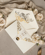 Zaproszenia na Komunię dla Dziewczynki dziewczynka  Nowoczesne zaproszenia na Komunię, Złote Zaproszenia na Komunię dla dziewczynki, Eleganckie zaproszenia Komunijne ze złotymi literami10