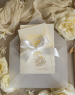 Zaproszenia na Komunię dla Dziewczynki dziewczynka  delikatne zaproszenia Komunijne Eleganckie zaproszenia komunijne dla dziewczynki, zaproszenia na komunię ze wstążką, złote zaproszenia na komunię z ozdobnym lakiem2