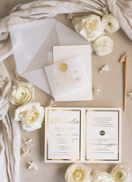 Zaproszenia na Komunię  dziewczynka  Złote Zaproszenia Komunijne Dla Dziewczynki, Zaproszenia Na Pierwszą Komunię ,Złote Zaproszenie Na Komunię, Składane złote zaproszenia komunijne4