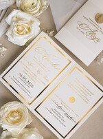 Zaproszenia na Komunię  dziewczynka  Złote Zaproszenia Komunijne Dla Dziewczynki, Zaproszenia Na Pierwszą Komunię ,Złote Zaproszenie Na Komunię, Składane złote zaproszenia komunijne6