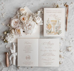 Zaproszenia na Komunię  dziewczynka  delikatne zaproszenia Komunijne Eleganckie zaproszenia komunijne dla dziewczynki, proste zaproszenie na komunię Swiętą, zaproszenia na komunię z personalizacją 0