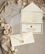 Zaproszenia na Komunię dla Dziewczynki dziewczynka  Eleganckie Zaproszenia Komunijne Dla Dziewczynki, Zaproszenia Na Pierwszą Komunię ,Złote Zaproszenia Na Komunię, Składane złote zaproszenia komunijne 8