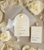 Zaproszenia na Komunię dla Dziewczynki dziewczynka  zaokrąglone zaproszenia komunijne, zaokrąglone zaproszenie na komunię, eleganckie złote zaproszenia na Pierwszą komunię6