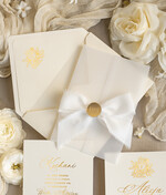 Zaproszenia na Komunię dla Dziewczynki dziewczynka  Nietypowe zaproszenia komunijne dla dziewczynki, zaproszenia na komunię ze wstążką, złote zaproszenia na komunię, zaproszenia na Pierwszą Komunię0