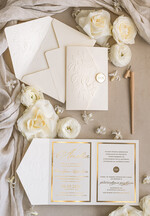 Zaproszenia na Komunię  dziewczynka  Nowoczesne zaproszenia na Komunię, Złote Zaproszenia na Komunię dla dziewczynki, Eleganckie zaproszenia Komunijne ze złotymi literami7