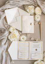 Zaproszenia na Komunię  dziewczynka  Nowoczesne zaproszenia na Komunię, Złote Zaproszenia na Komunię dla dziewczynki, Eleganckie zaproszenia Komunijne ze złotymi literami8