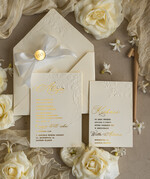 Zaproszenia na Komunię  dziewczynka    Eleganckie zaproszenia komunijne dla dziewczynki, zaproszenia na komunię z tłoczeniem, złote zaproszenia na komunię, zaproszenia na Pierwszą Komunię1