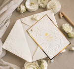 Zaproszenia na Komunię dla Dziewczynki dziewczynka  Oryginalne zaproszenia na Komunię, Tłoczone zaproszenia na Komunię, Złote Zaproszenia na Komunię dla dziewczynki, Eleganckie zaproszenia Komunijne ze złotymi literami2