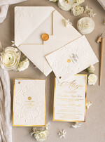 Zaproszenia na Komunię dla Dziewczynki dziewczynka  Oryginalne zaproszenia na Komunię, Tłoczone zaproszenia na Komunię, Złote Zaproszenia na Komunię dla dziewczynki, Eleganckie zaproszenia Komunijne ze złotymi literami6