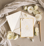 Zaproszenia na Komunię  dziewczynka  Oryginalne zaproszenia na Komunię, Tłoczone zaproszenia na Komunię, Złote Zaproszenia na Komunię dla dziewczynki, Eleganckie zaproszenia Komunijne ze złotymi literami12