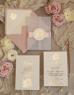 Zaproszenia na Komunię dla Dziewczynki dziewczynka  różowe delikatne zaproszenie Komunijne, eleganckie zaproszenia na Komunię , Złote Zaproszenia na Komunię dla dziewczynki, zaproszenia Komunijne ze złotymi literami7