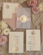 Zaproszenia na Komunię  dziewczynka  różowe delikatne zaproszenie Komunijne, eleganckie zaproszenia na Komunię , Złote Zaproszenia na Komunię dla dziewczynki, zaproszenia Komunijne ze złotymi literami4