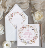 Zaproszenia na Komunię  dziewczynka  personalizowane zaproszenie Komunijne proste zaproszenia na komunię dla dziewczynki nowoczesne zaproszenia na komunię 0