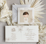 Zaproszenia na Komunię dla Chłopca chłopiec personalizowane zaproszenia Komunijne proste zaproszenie na komunię dla chłopca zaproszenia na komunię ze sznurkiem zaproszenia na komunię świetą 0